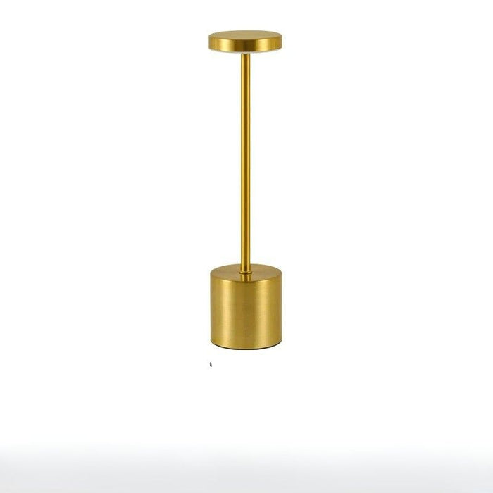 Luminária Decorativa Touch LED Premium dourada, estilo luxuoso e moderno, ideal para ambientes elegantes.